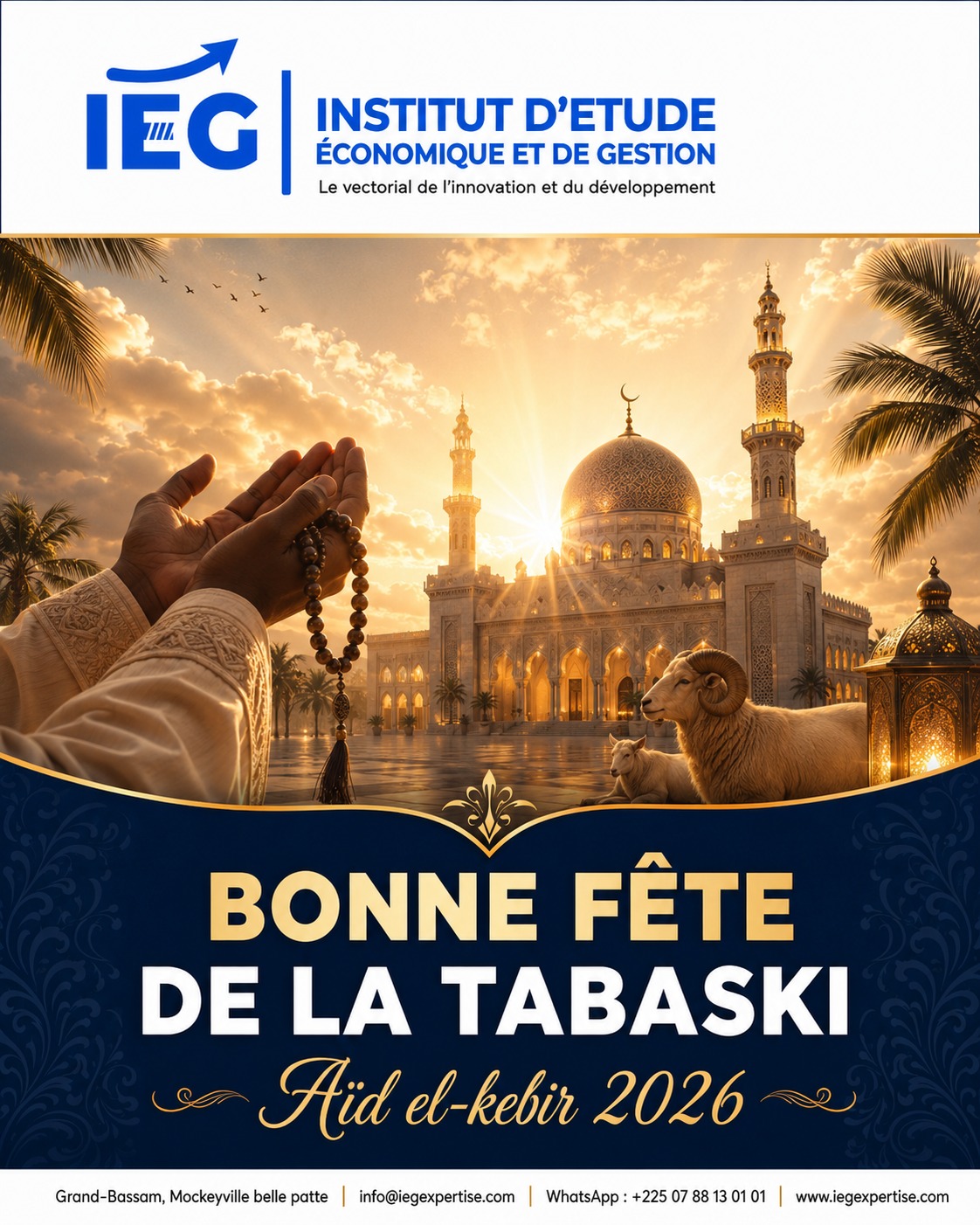 Bonne fête de l’Aïd El-Kébir à tous!